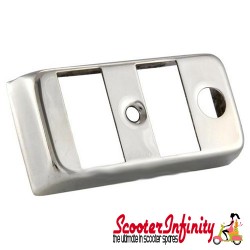 Light Switch Cover Stainless Steel Polished (Vespa PK50-125/S/XL/ETS /PX80-200E Lusso/`98/MY/`11 /T5) Light Switch Cover Stainless Steel Polished (Vespa PK50-125/S/XL/ETS /PX80-200E Lusso/`98/MY/`11 /T5)