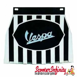 Mudflap Vespa (Black Stripes) (Universal Vespa Fitment)