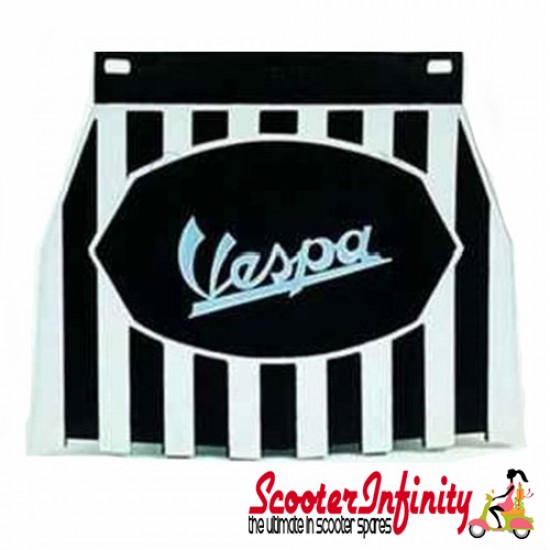 Mudflap Vespa (Black Stripes) (Universal Vespa Fitment)