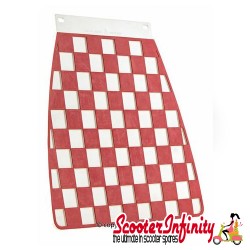 Mudflap Red Chequered / Check (Universal Fitment)