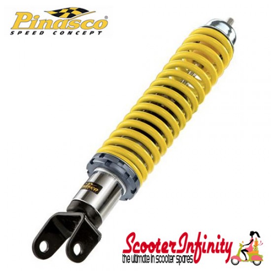 Shock Absorber Pinasco Rear (Black / Yellow) (Vespa 180 Rally/PX80-200/PE/Lusso /?98/MY/T5)