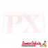 Badge Sticker PX (2.5inch) (Silver) (Vespa PX)
