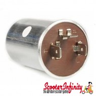Indicator Relay (DC voltage 12v, 21watt) (Vespa  P80-150X/ P150S/P200E/PX80 -200E/Lusso)