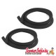 Sidepanel Rubber Trim Pair (Black) (18 mm, 1200/1800 mm, thick) (Vespa LML, P Range, PX, T5)