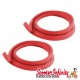 Sidepanel Rubber Trim Pair (Red) (18 mm, 1200/1800 mm, thick) (Vespa PX/T5)