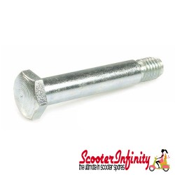 Screw Hexagonal (M10x61 mm) (AF 17mm, steel,  shock absorber front, lower  for Vespa 125 V1-TS/150 VL -Super/Rally/P150S  thread 11mm)
