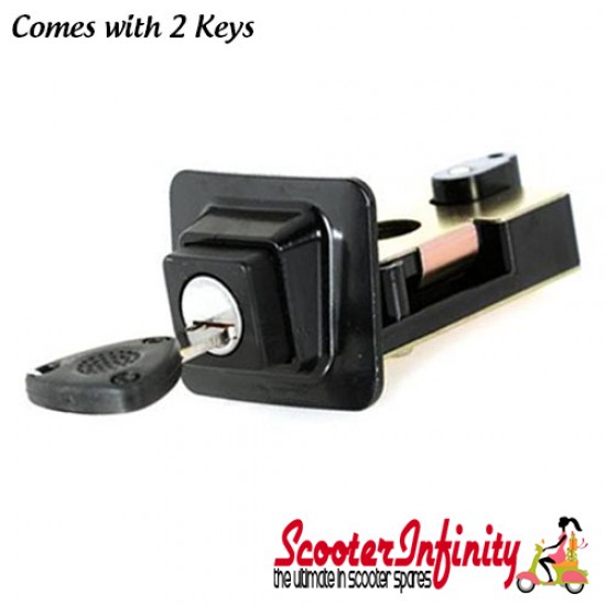 Seat Lock (Vespa PX 80-200 Lusso 98 MY T5 Black with Keys