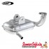 Exhaust SIP Road 2 Chrome (with Enlarge 5 Section Downpipe) (Vespa P125-150, PX125-150E)