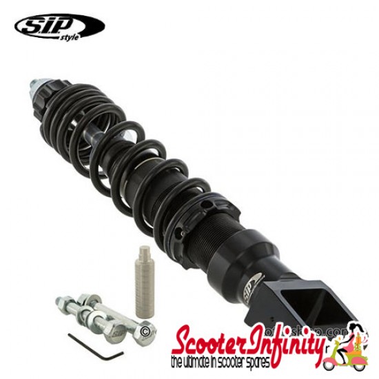Shock Absorber SIP Performance V2 Adjustable Rear (Black/Black) (Vespa P, PX, T5)