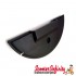 Spare Wheel Cover Half Moon (Comes with Bolt) (Black Plastic) (Vespa PX/T5/LML)