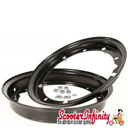 Wheel Rim Standard Split Vespa FA Italia 2.10x10 (Black) (PX, T5, Rally)