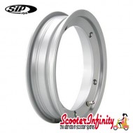Wheel Rim Tubeless SIP Matt Silver/Grey  ( KBA 50164, valve premounted) (2.10x10) (Vespa) (P, PE, PX, T5, Rally, LML)