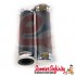 Handlebar Twist Grips Black Rubber (Chrome Ends) (Vespa PX/T5//MY)