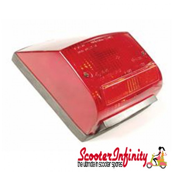 Rear Light (Vespa PX80-200/PE/Lusso/`98) (Without Bulbs)