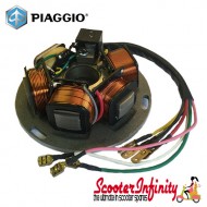 Stator Plate (Piaggio) (5 wires, 5 coils, 90 watt) (Vespa T5) Stator Plate (Piaggio) (5 wires, 5 coils, 90 watt) (Vespa T5)