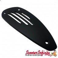 Exhaust Heat Shield Vespa GTS & GTS Super upto 2013 /GTV/GT60? (Piaggio) (Matt Black)
