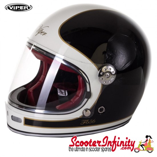 Helmet / VIPER F656 (Full Face - Black White)