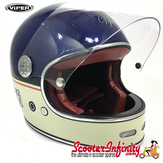 Helmet / VIPER F656 (Full Face - Blue Cream)