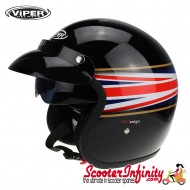 Helmet / VIPER RSV06 Union Jack (Open Face - Black and UJ Emblem)