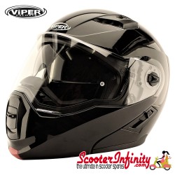 Helmet / VIPER RSV555 (Flip Front, with Retractable Sun Visor - Gloss Black) Helmet / VIPER RSV555 (Flip Front, with Retractable Sun Visor - Gloss Black)