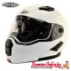 Helmet / VIPER RSV555 (Flip Front, with Retractable Sun Visor - White)