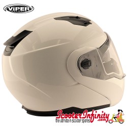 Helmet / VIPER RSV555 (Flip Front, with Retractable Sun Visor - White) Helmet / VIPER RSV555 (Flip Front, with Retractable Sun Visor - White)