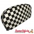 Backrest Pad (Black White Check Chequered) (Cuppini)