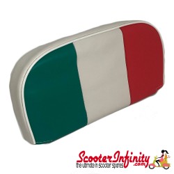 Backrest Pad (Italy, Italian Flag) (Universal, Vespa / Lambretta) Backrest Pad (Italy, Italian Flag) (Universal, Vespa / Lambretta)