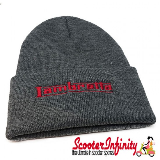 Beanie Hat Lambretta (Grey, Red Logo) Beanie Hat Lambretta (Grey, Red Logo)