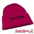 Beanie Hat Lambretta (Pink, Black Logo)
