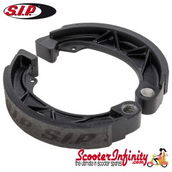Brake Shoes PREMIUM SIP Performance (10", width 25 mm,  2 seatings) (Front/Rear: Lambretta  125-200 LI/SX,  Rear: 175 TV 2?)