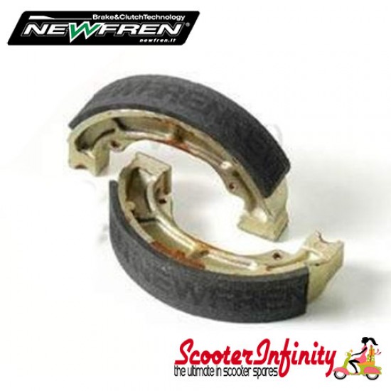 Brake Shoes Front/Rear NEWFREN  (Vespa P, PK, PX, Rally, T5, T5 Classic)