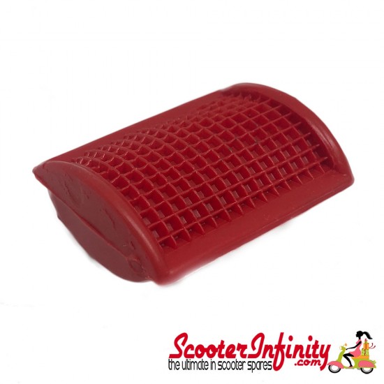 Brake Pedal Rubber (Red) (Vespa PX/T5 LML)