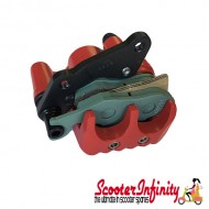 Brake Caliper PIAGGIO HENGTONG (front, red) (Vespa GTS /GTS Super/GTV/GT 60/GT/GT L /Primavera/Sprint/946)