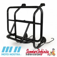 Carrier/Rack Front Moto Nostra (Black) (Vespa Smallframe V50, PV125, ET3, Vespa Largeframe Rally180, Vespa Rally 200, Sprint150, TS125, GT125, GTR125, Vespa PX80, PX125, PX150, PX200)