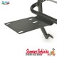 Carrier/Rack Rear Fold Down FA ITALIA reinforced (Black) (Vespa PX80, PX125, PX150, PX200)