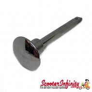 Choke Lever Chrome Knob (Vespa VNB-TS/_150 VBA-Super/_180-200 Rally/_PX 80-200/_PE/_Lusso/_'98/_MY/_'11/_T5)