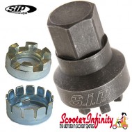 Clutch Nut Tool Castle INCLUDING: Clutch Nut & Tab Washer (Vespa Rally PX T5) Clutch Nut Tool Castle INCLUDING: Clutch Nut & Tab Washer (Vespa Rally PX T5)