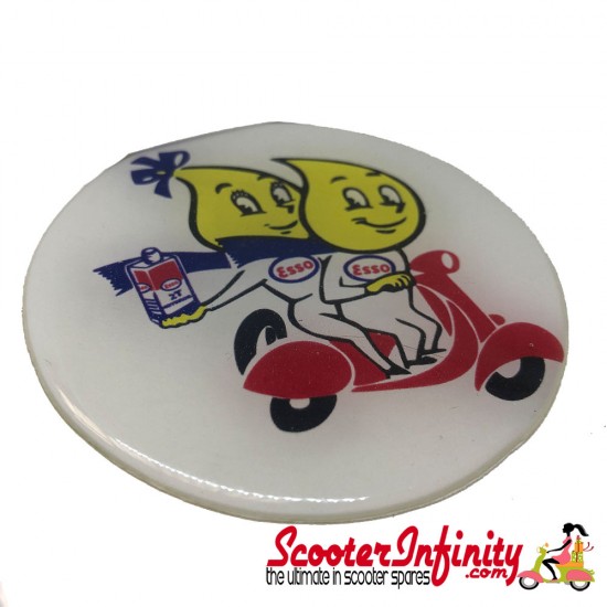 Badge Sticker Domed - ESSO Man (75mm, 75mm)