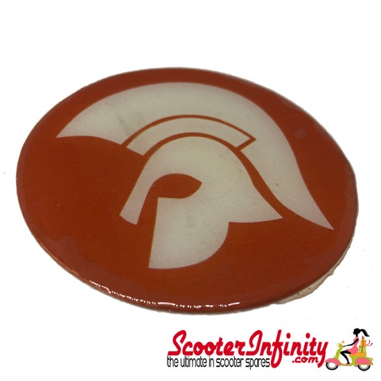 Badge Sticker Domed - Trojan Music V2 (75mm, 75mm) Badge Sticker Domed - Trojan Music V2 (75mm, 75mm)