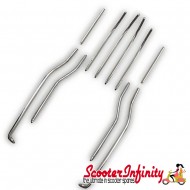 Floor Runner Kit Set (Stainless Steel Polished) (Lambretta GP, LI, SX, TV - Series 3)