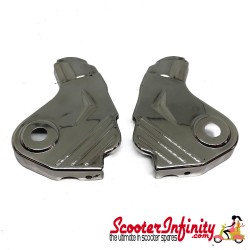 Fork Link Covers (Pair) (Stainless Steel) (Lambretta)
