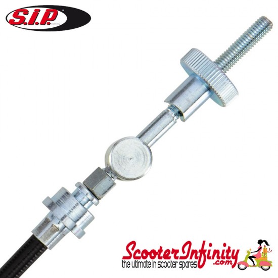 Cable Brake Front Complete PREMIUM SIP Performance (with PE inliner sleeve and pear nipple) (Vespa  PK50-80 S/Lusso/ PX80-200/PE /Lusso/T5)