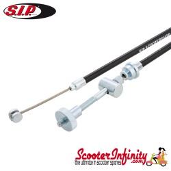 Cable Brake Front Complete PREMIUM SIP Performance (with PE inliner sleeve and pear nipple) (Vespa  PK50-80 S/Lusso/ PX80-200/PE /Lusso/T5)