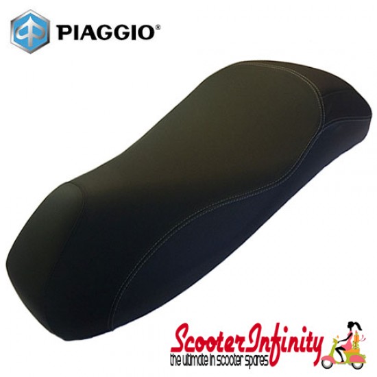 Seat Gel Sports PIAGGIO (Black) (Vespa GTS/GTS Super/GTV/GT 60/GT/GT L 125-300cc including HPE / Euro 5 Models (See description))