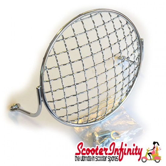 Headlight Grill Vespa (Chrome) (PX80-200/PE/Lusso/T5 Classic)