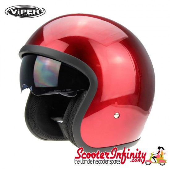 Helmet / VIPER RSV06 (Open Face - Gloss Burgundy)