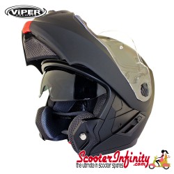 Helmet / VIPER RSV555 (Flip Front, with Retractable Sun Visor - Matt Black)