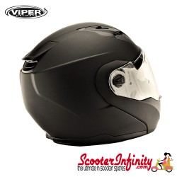 Helmet / VIPER RSV555 (Flip Front, with Retractable Sun Visor - Matt Black) Helmet / VIPER RSV555 (Flip Front, with Retractable Sun Visor - Matt Black)