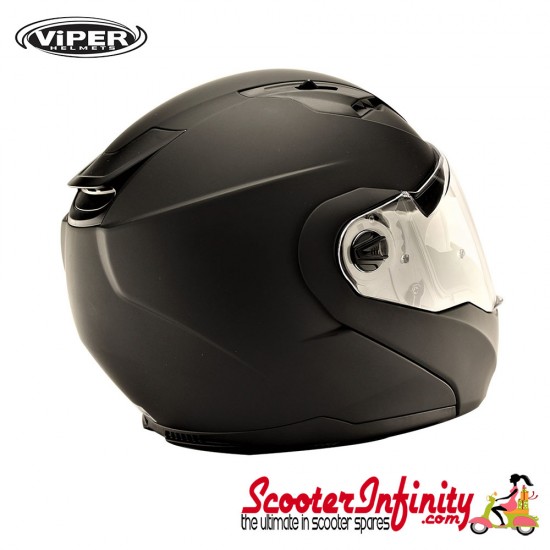 Helmet / VIPER RSV555 (Flip Front, with Retractable Sun Visor - Matt Black) Helmet / VIPER RSV555 (Flip Front, with Retractable Sun Visor - Matt Black)